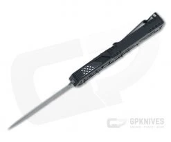 Heretic Custom Colossus Double Edge Hand Ground Reptilian Damascus Python Inlaid Black OTF Automatic 006 -Default Template 4 006 3 8