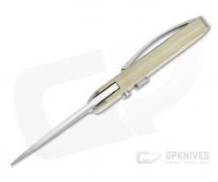 D Rocket Design Harlock Automatic Satin M390 Brass Button Lock Folder 0074 -Default Template 4 0074 3