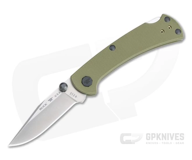 Buck 112 Slim Pro TRX Satin S30V Green G10 EDC Back Lock Folder 0112GRS3 1 Buck 112 Slim Pro TRX Satin S30V Green G10 EDC Back Lock Folder 0112GRS3