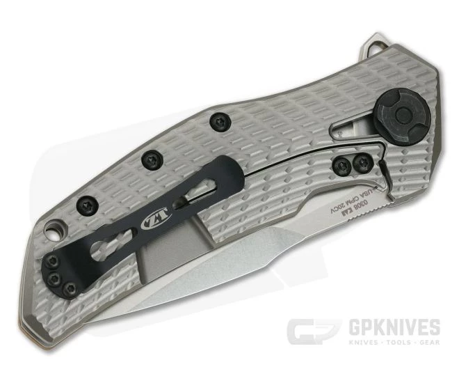 Zero Tolerance 0308 Stonewashed 20CV Tan G10 KVT Titanium Frame Lock Flipper 2 Zero Tolerance 0308 Stonewashed 20CV Tan G10 KVT Titanium Frame Lock Flipper - Image 2