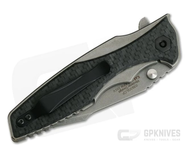 Zero Tolerance 0393GLCF Hinderer Flipper Glow Carbon Fiber Titanium Frame Lock 2 Zero Tolerance 0393GLCF Hinderer Flipper Glow Carbon Fiber Titanium Frame Lock - Image 2
