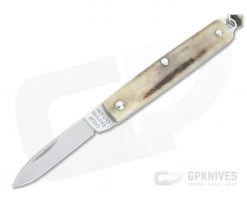 Great Eastern Cutlery #05 PPP Keychain Knife Pen Blade Sambar Stag Slip Joint Folder 052121-SS-15