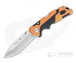 Buck Pursuit Pro Folder Small S35VN Drop Point Orange Folding Hunting Knife 0661ORS