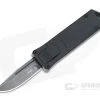 Boker Plus USB OTF Black Stonewashed D2 Black Aluminum Double Action Small OTF Automatic 06EX270