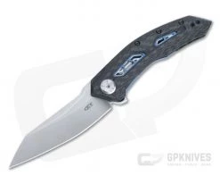 Zero Tolerance 0762 Satin 20CV Carbon Fiber Blue Titanium TDS Sub-frame Lock KVT Flipper