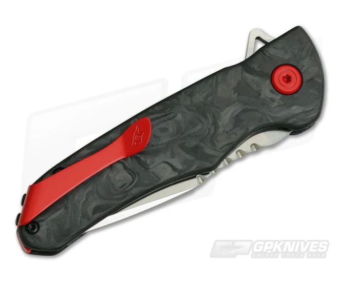Buck Sprint Pro Marbled Carbon Fiber Satin S30V Bearings Flipper 841CFS 2 Buck Sprint Pro Marbled Carbon Fiber Satin S30V Bearings Flipper 841CFS - Image 2
