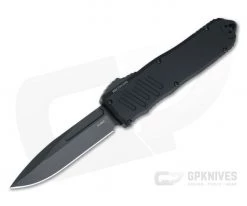 Guardian Tactical Recon-040 Black Tactical Elmax Single Edge Black D/A OTF Automatic 113111