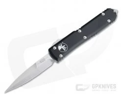 Microtech Ultratech Bayonet Satin Standard Black OTF Automatic Knife 120-4