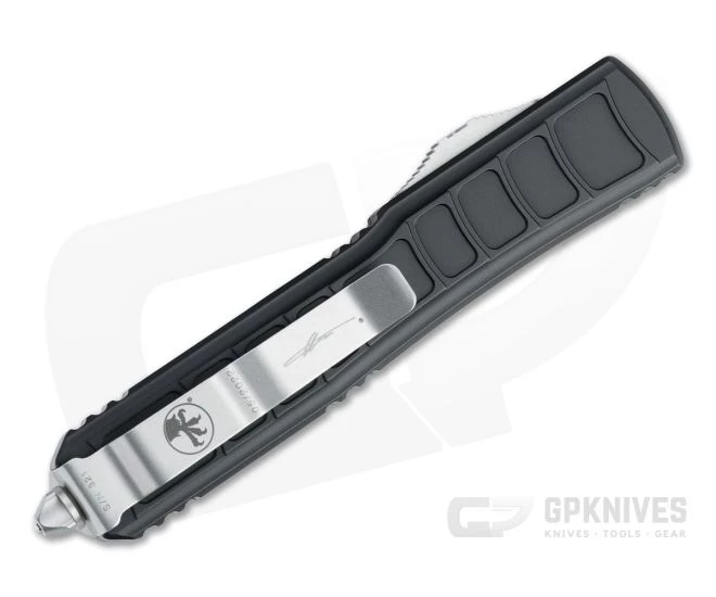 Microtech Ultratech II Stepside Bayonet Signature Stonewashed M390 Automatic Knife 120II-10S 2 Microtech Ultratech II Stepside Bayonet Signature Stonewashed M390 Automatic Knife 120II-10S - Image 2