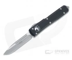 Microtech Ultratech S/E Apocalyptic M390 Drop Point Black OTF Automatic Knife 121-10AP