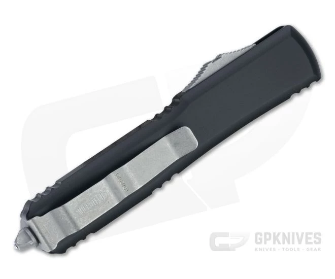 Microtech Ultratech D/E Apocalyptic M390 Double Edge Black OTF Automatic Knife MT-122-10AP 2 Microtech Ultratech D/E Apocalyptic M390 Double Edge Black OTF Automatic Knife MT-122-10AP - Image 2