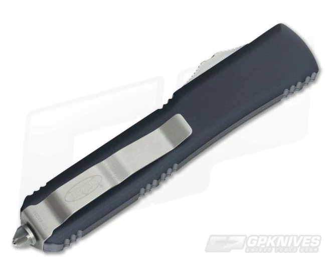 Microtech Ultratech Stonewashed M390 Double Edge Black OTF Automatic Knife 122-10 2 Microtech Ultratech Stonewashed M390 Double Edge Black OTF Automatic Knife 122-10 - Image 2