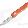 Microtech Ultratech T/E Satin M390 Tanto Orange OTF Automatic Knife 123-4OR