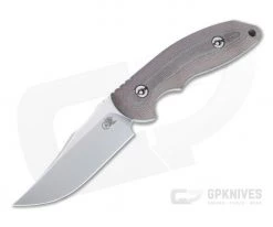 Hinderer Emmett Bowie Stonewashed 20CV Burgundy Micarta Fixed Blade 1280