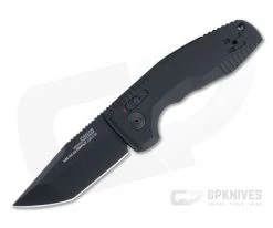 SOG TAC AU Compact Tanto Blackout Plain D2 AU-XR Lock Automatic Folder 15-38-09-57