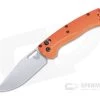 Benchmade Hunt Taggedout Stonewashed CPM-154 Select Edge Orange Grivory AXIS Folder 15535