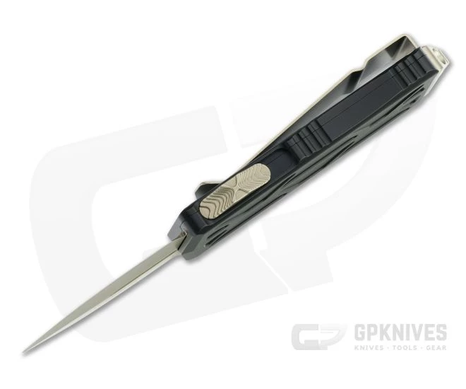 Microtech Exocet D/E Bronze Standard Double Edge Black CA Legal OTF Automatic 157-13 3 Microtech Exocet D/E Bronze Standard Double Edge Black CA Legal OTF Automatic 157-13 - Image 3