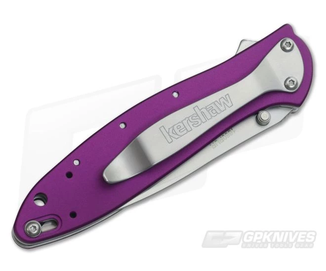 Kershaw Leek Purple Assisted Flipper 1660PUR 2 Kershaw Leek Purple Assisted Flipper 1660PUR - Image 2