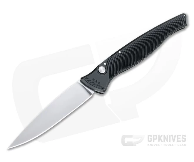 Piranha P16 DNA Mirror S30V Black Slim Button Lock Automatic 1 Piranha P16 DNA Mirror S30V Black Slim Button Lock Automatic