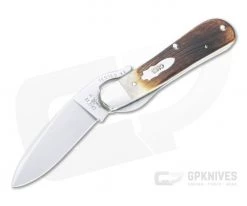 Case Russlock Barehead Sawcut Jig Amber Bone Liner Lock Folder 17891