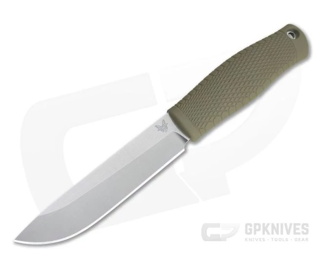 Benchmade 202 Leuku Green Santoprene CPM 3V Fixed Blade 1 Benchmade 202 Leuku Green Santoprene CPM 3V Fixed Blade