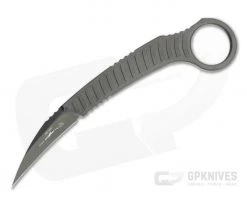 Microtech X Bastinelli Feather Karambit S/E DLC Standard Signature Series Fixed Blade 215-1DLCS