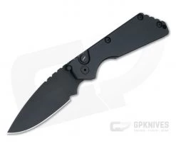 Protech Strider SnG Operator Series Sterile All Black + Tritium Push Button Automatic Knife 2403-OP