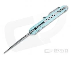 Hogue A01 MicroSwitch Tumbled Wharncliffe Aquamarine Aluminum Button Lock Automatic 24103 -Default Template 4 24103 3