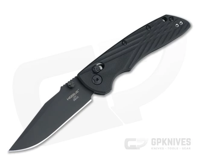Hogue Deka Gen 2 Clip Point Black Cerakote 20CV Solid Black G10 ABLE Lock Folding Knife 24276 1 Hogue Deka Gen 2 Clip Point Black Cerakote 20CV Solid Black G10 ABLE Lock Folding Knife 24276