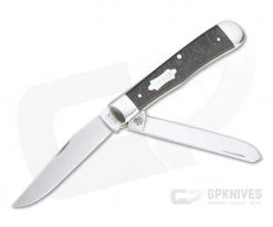 Case Trapper Smooth Black Sycamore Wood Slip Joint 25570