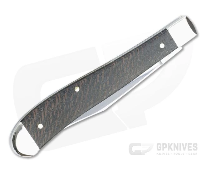 Case Slimline Trapper Smooth Black Sycamore Wood Slip Joint 25575 2 Case Slimline Trapper Smooth Black Sycamore Wood Slip Joint 25575 - Image 2