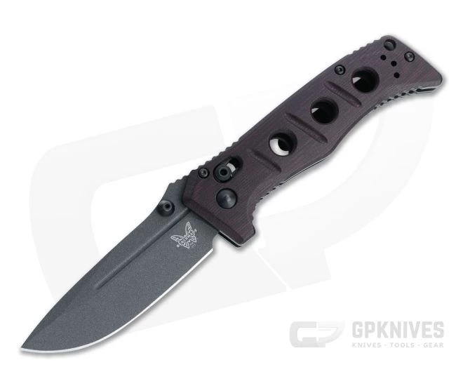 Benchmade Mini Adamas SHOT Show 2022 Gray Cruwear Burgundy Micarta AXIS Lock Folder 273BK-2201 1 Benchmade Mini Adamas SHOT Show 2022 Gray Cruwear Burgundy Micarta AXIS Lock Folder 273BK-2201