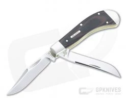 Case Saddlehorn Smooth Black and Red Micarta Slip Joint 27856