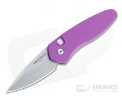 Protech Sprint Stonewashed S35VN Purple California Legal Automatic 2905-PURPLE