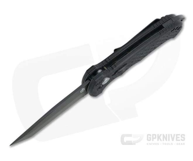 Gerber 06 Automatic Tanto Black G10 Black Oxide S30V Automatic Knife 30-001296N 3 Gerber 06 Automatic Tanto Black G10 Black Oxide S30V Automatic Knife 30-001296N - Image 3