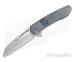 Seamus Knives Custom MC Flipper Titanium with Texture Tec Insert