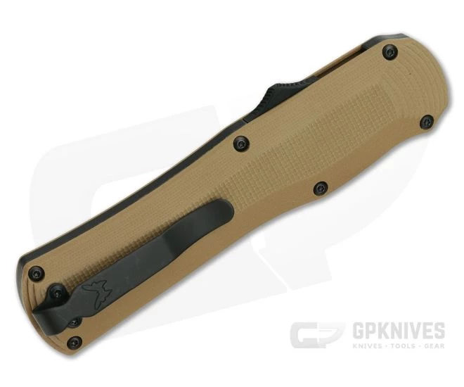 Benchmade Autocrat Black DLC S30V Coyote Brown G10 OTF Automatic Knife 3400BK-2 2 Benchmade Autocrat Black DLC S30V Coyote Brown G10 OTF Automatic Knife 3400BK-2 - Image 2
