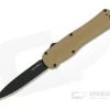 Benchmade Autocrat Black DLC S30V Coyote Brown G10 OTF Automatic Knife 3400BK-2
