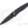 Protech Newport Solid Black DLC S35VN Automatic 3407
