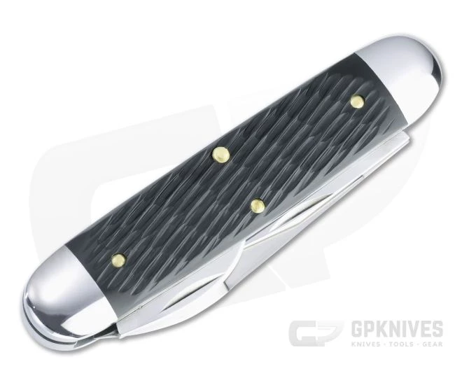 Tidioute Cutlery #35 Johnny On The Spot Camp and Tool Knife Slip Joint Black TexDel Folder 352322 2 Tidioute Cutlery #35 Johnny On The Spot Camp and Tool Knife Slip Joint Black TexDel Folder 352322 - Image 2