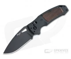Hogue SIG K320 AXG Classic Drop Point Black S30V Walnut and Aluminum ABLE Lock Folder 36377