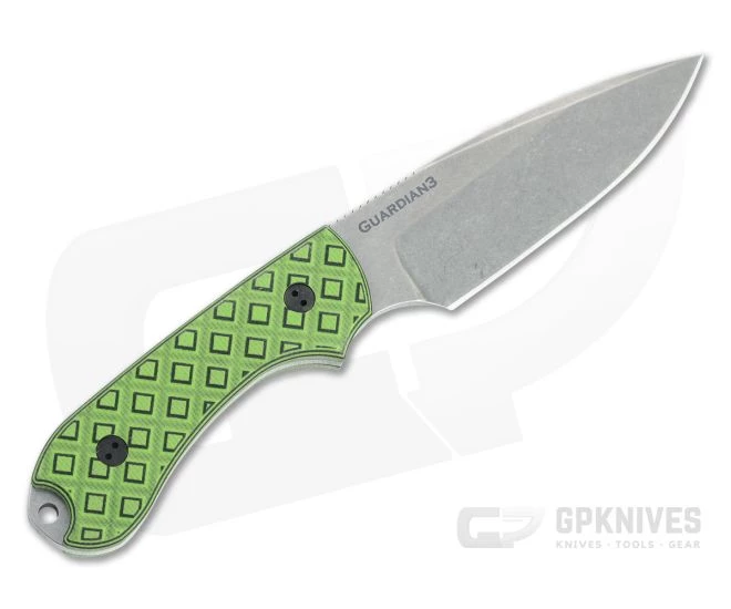 Bradford Guardian3 False Edge GPK Exclusive Stonewashed Rex 45 Toxic Green/Black G10 Fixed Blade 3 Bradford Guardian3 False Edge GPK Exclusive Stonewashed Rex 45 Toxic Green/Black G10 Fixed Blade - Image 3