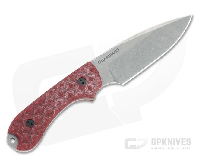 Bradford Guardian3 False Edge GPK Exclusive Stonewashed Rex 45 Red G10 Fixed Blade 3 Bradford Guardian3 False Edge GPK Exclusive Stonewashed Rex 45 Red G10 Fixed Blade - Image 3