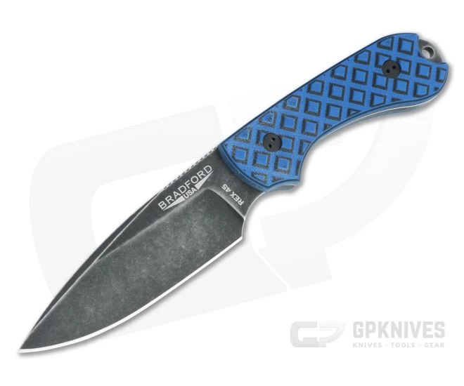 Bradford Guardian3 False Edge GPK Exclusive Nimbus Rex 45 Blue/Black G10 Fixed Blade 1 Bradford Guardian3 False Edge GPK Exclusive Nimbus Rex 45 Blue/Black G10 Fixed Blade
