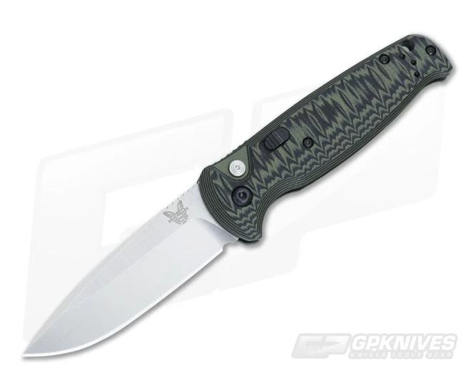 Benchmade 4300-1 CLA Composite Lite Auto Green/Black G10 Satin Plain Edge 1 Benchmade 4300-1 CLA Composite Lite Auto Green/Black G10 Satin Plain Edge
