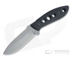 Tom Krein K9 Model 6 Drop Point Stonewashed D2 Blasted Black G10 Fixed Blade 4473