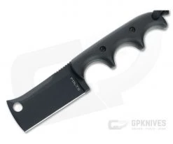 Alan Folts Custom Minimalist Cleaver Black CPM-154 Black G10 Fixed Blade Neck Knife 4641