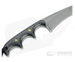 Alan Folts Custom Minimalist Tanto Tumbled CPM-154 Carbon Fiber Fixed Blade Neck Knife 4645 -Default Template 4 4645 3