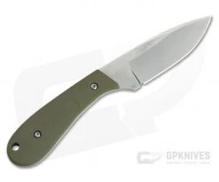 Aaron Frederick Custom Work Horse Drop Point Stonewashed AEB-L Green G10 Fixed Blade Knife 4652 -Default Template 4 4652 3
