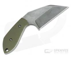 Trash Panda Knives F Off Stonewashed CPM-3V Grooved Green G10 Fixed Blade Knife 4653 -Default Template 4 4653 3
